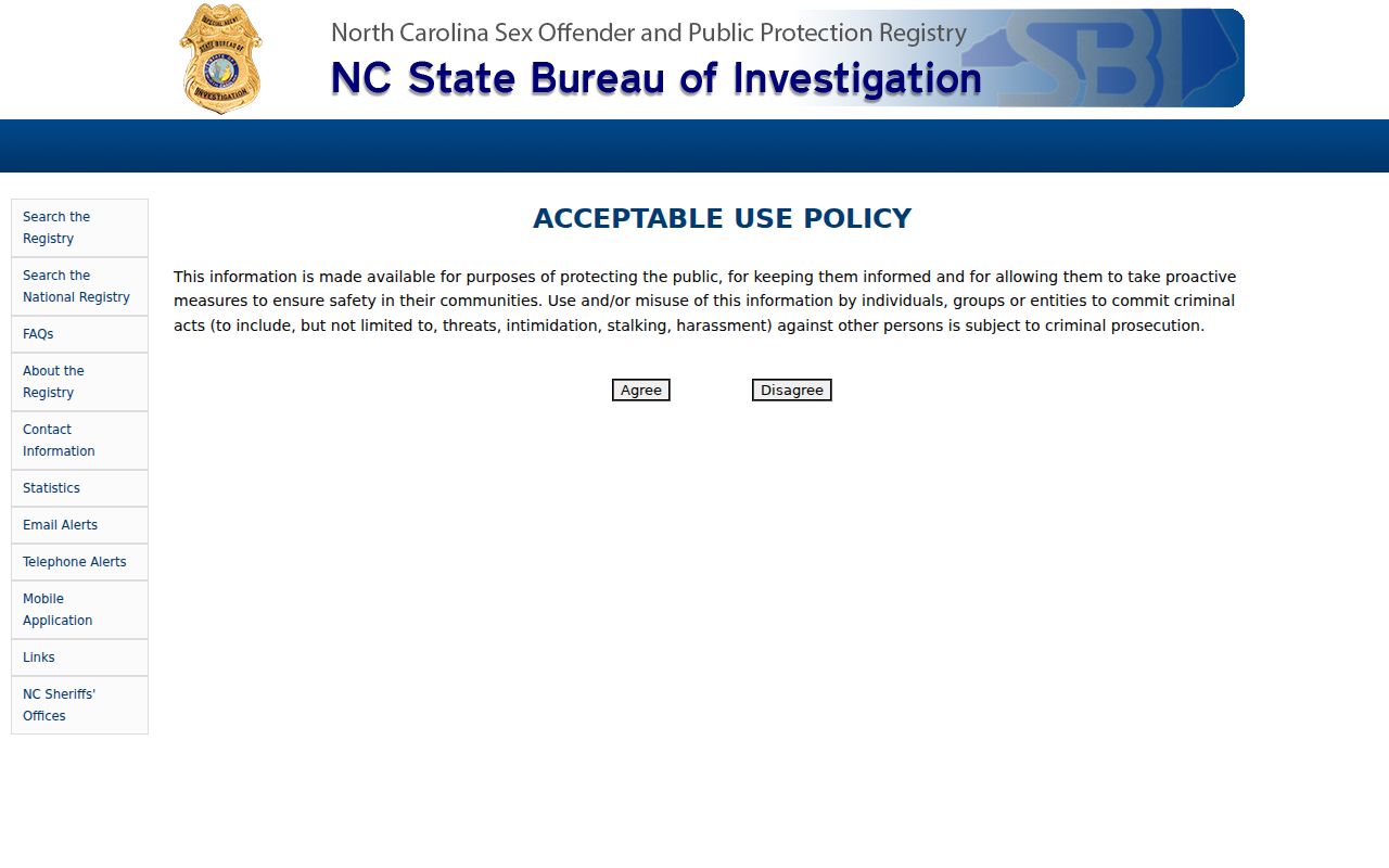 Granville County sex offender registry name and location search controls