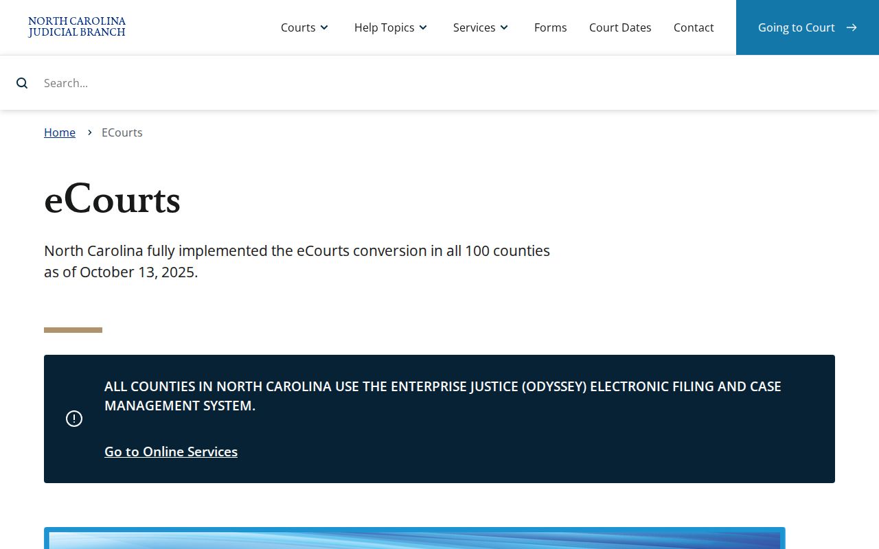 Granville County criminal history access through North Carolina eCourts